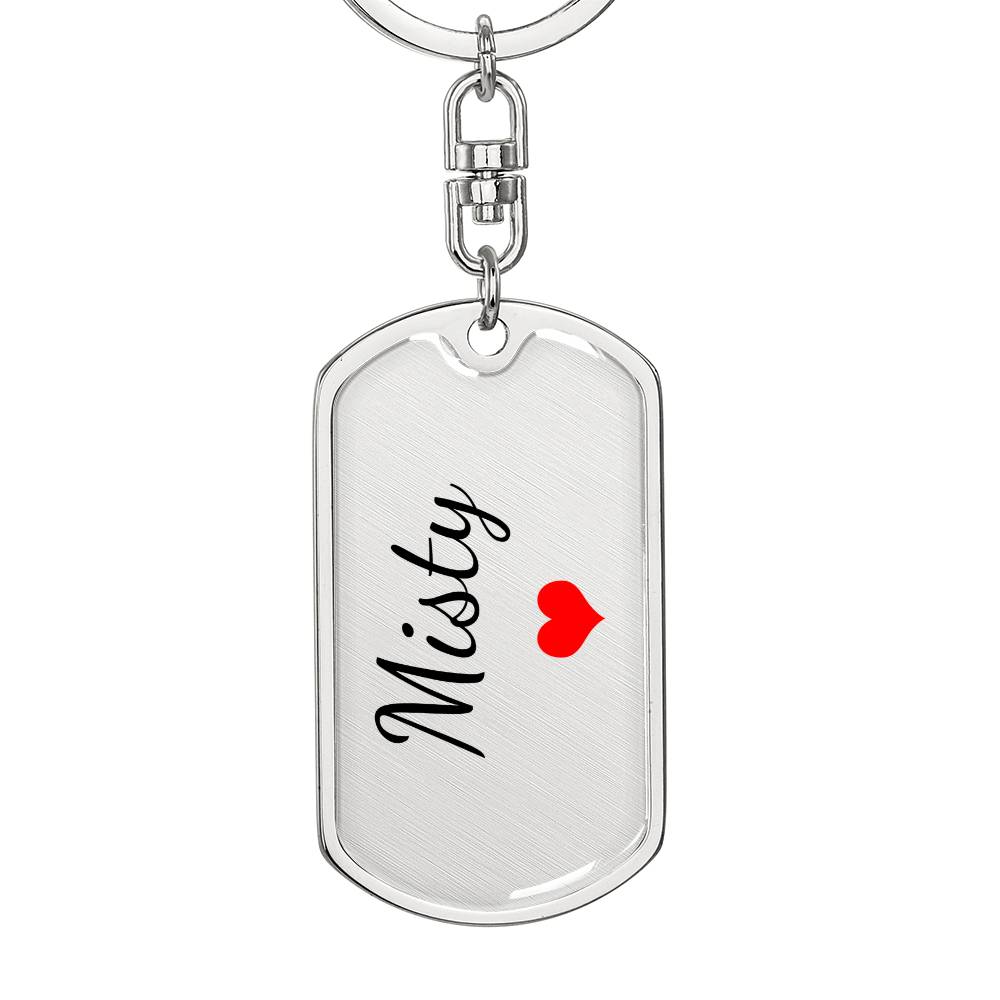 Misty Keychain – Custom Name Keychain for Women