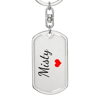 Misty Keychain – Custom Name Keychain for Women