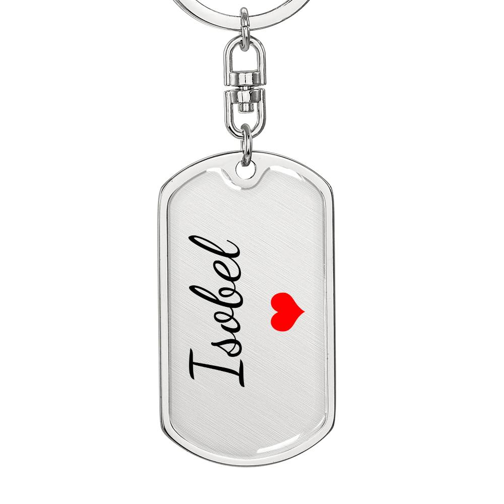 Isobel Keychain – Custom Name Keychain for Women