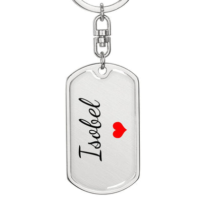 Isobel Keychain – Custom Name Keychain for Women