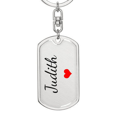 Judith Keychain – Custom Name Keychain for Women
