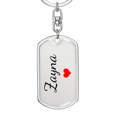 Zayna Keychain – Custom Name Keychain for Women