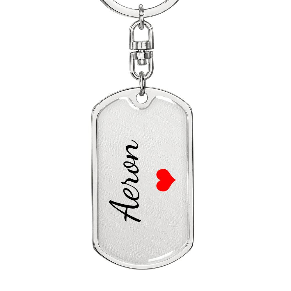 Aeron Keychain – Custom Name Keychain for Women