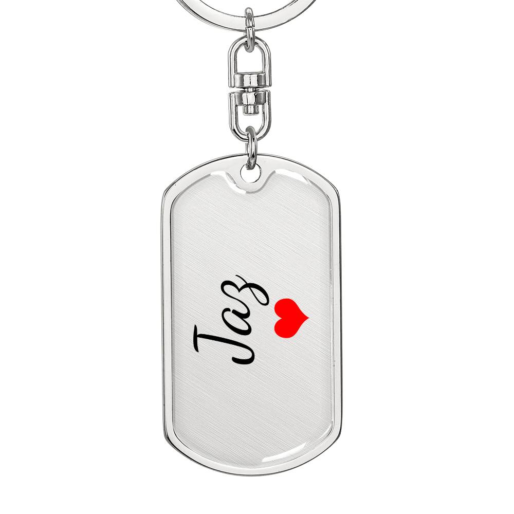 Jaz Keychain – Custom Name Keychain for Women