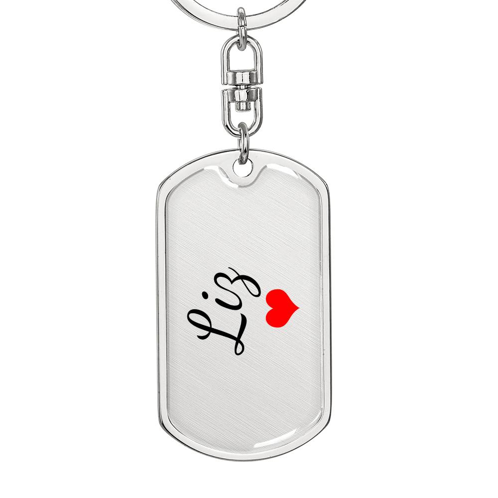 Liz Keychain – Custom Name Keychain for Women