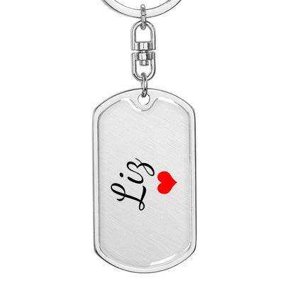 Liz Keychain – Custom Name Keychain for Women