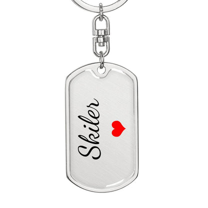 Skiler Keychain – Custom Name Keychain for Women