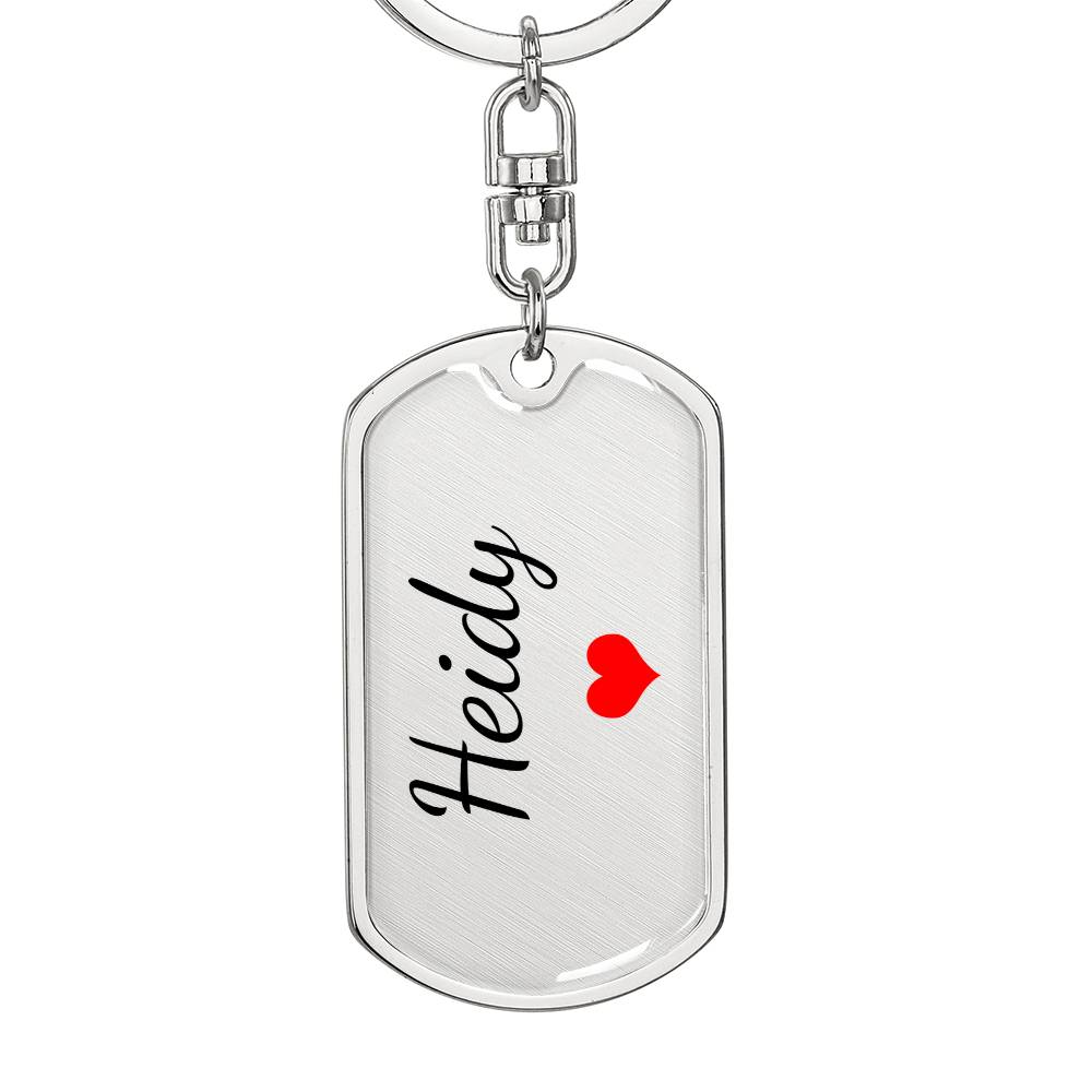 Heidy Keychain – Custom Name Keychain for Women