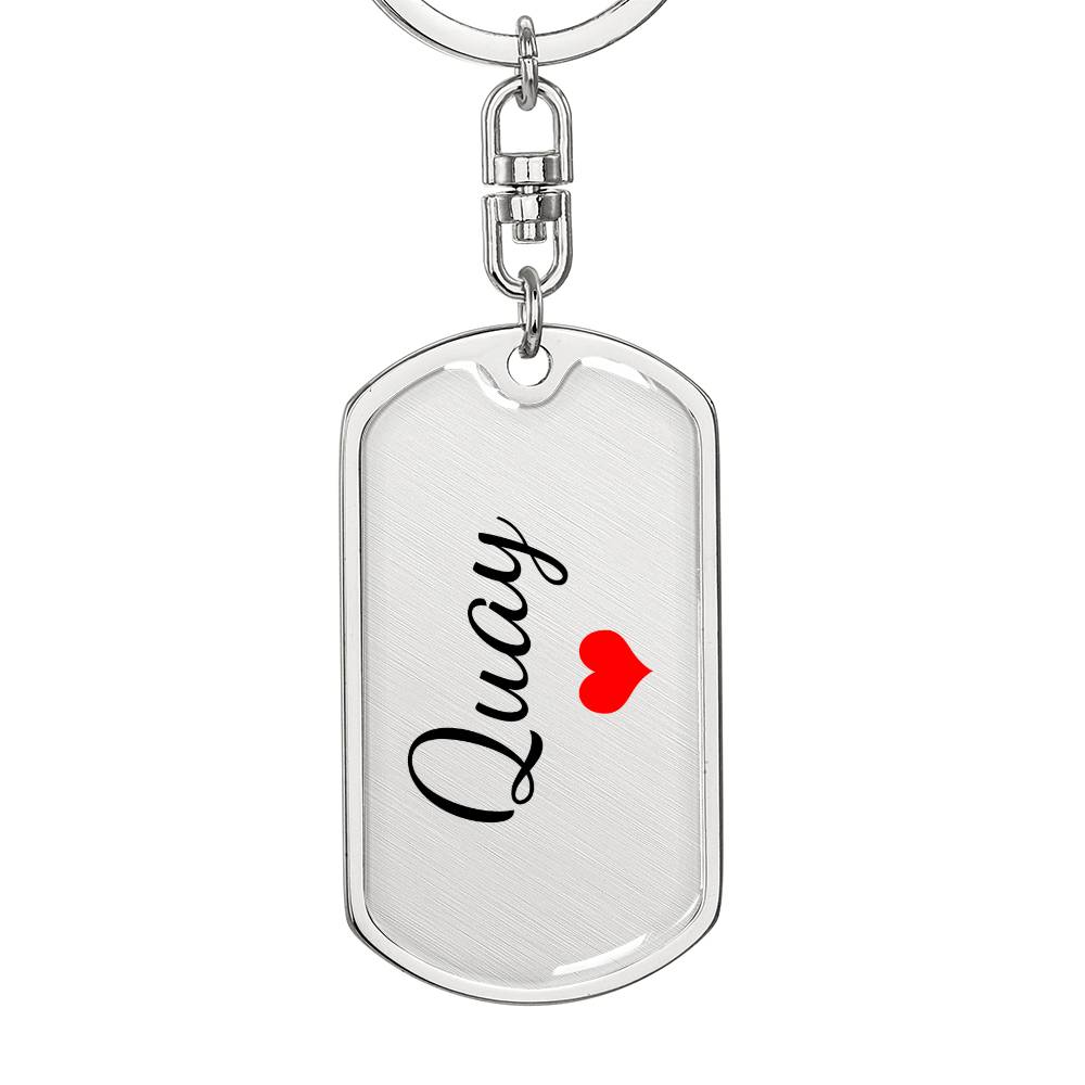 Quay Keychain – Custom Name Keychain for Women