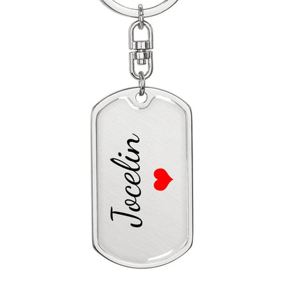 Jocelin Keychain – Name Keychain for Women
