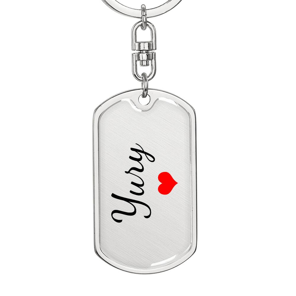 Yury Keychain – Custom Name Keychain for Women