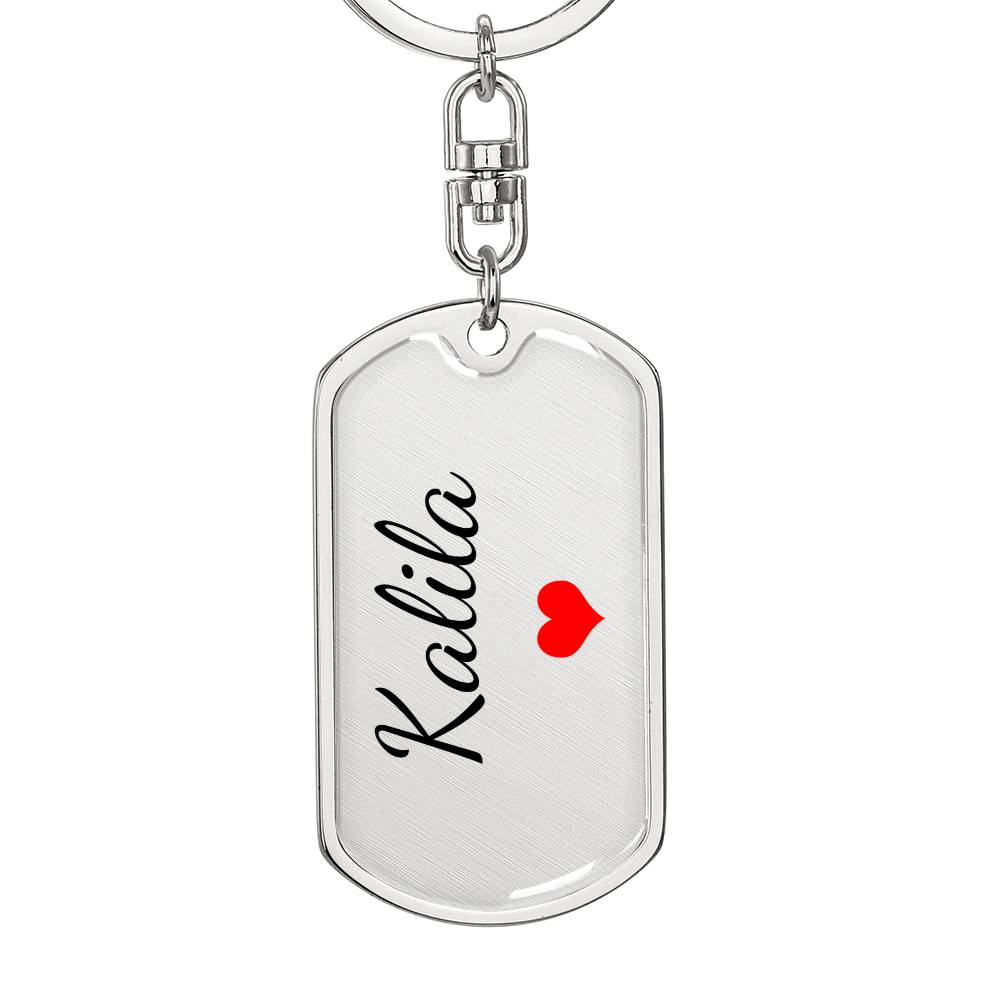 Kalila Keychain – Custom Name Keychain for Women