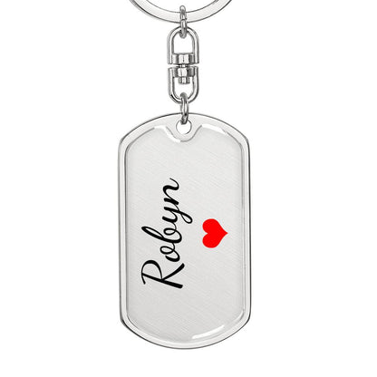 Robyn Keychain – Custom Name Keychain for Women