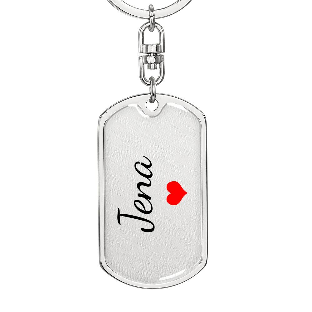 Jena Keychain – Custom Name Keychain for Women