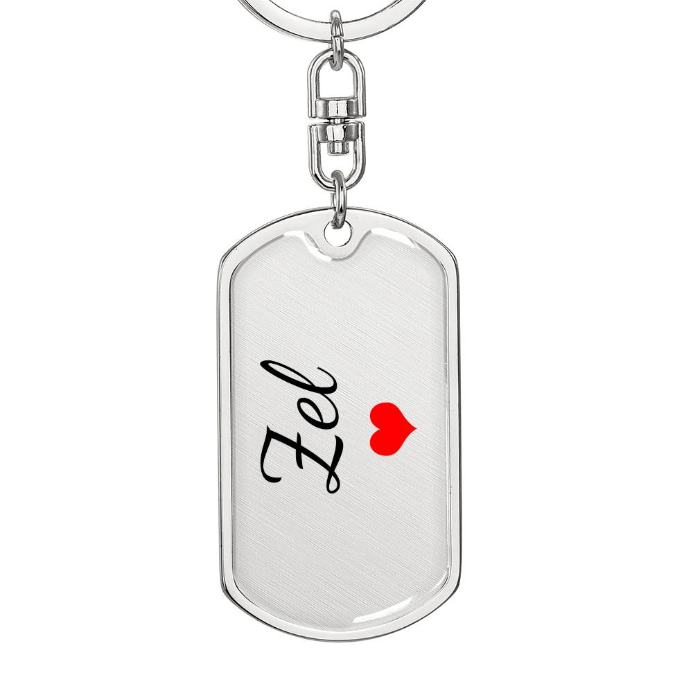 Zel Keychain – Custom Name Keychain for Women