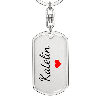 Katelin Keychain – Name Keychain for Women