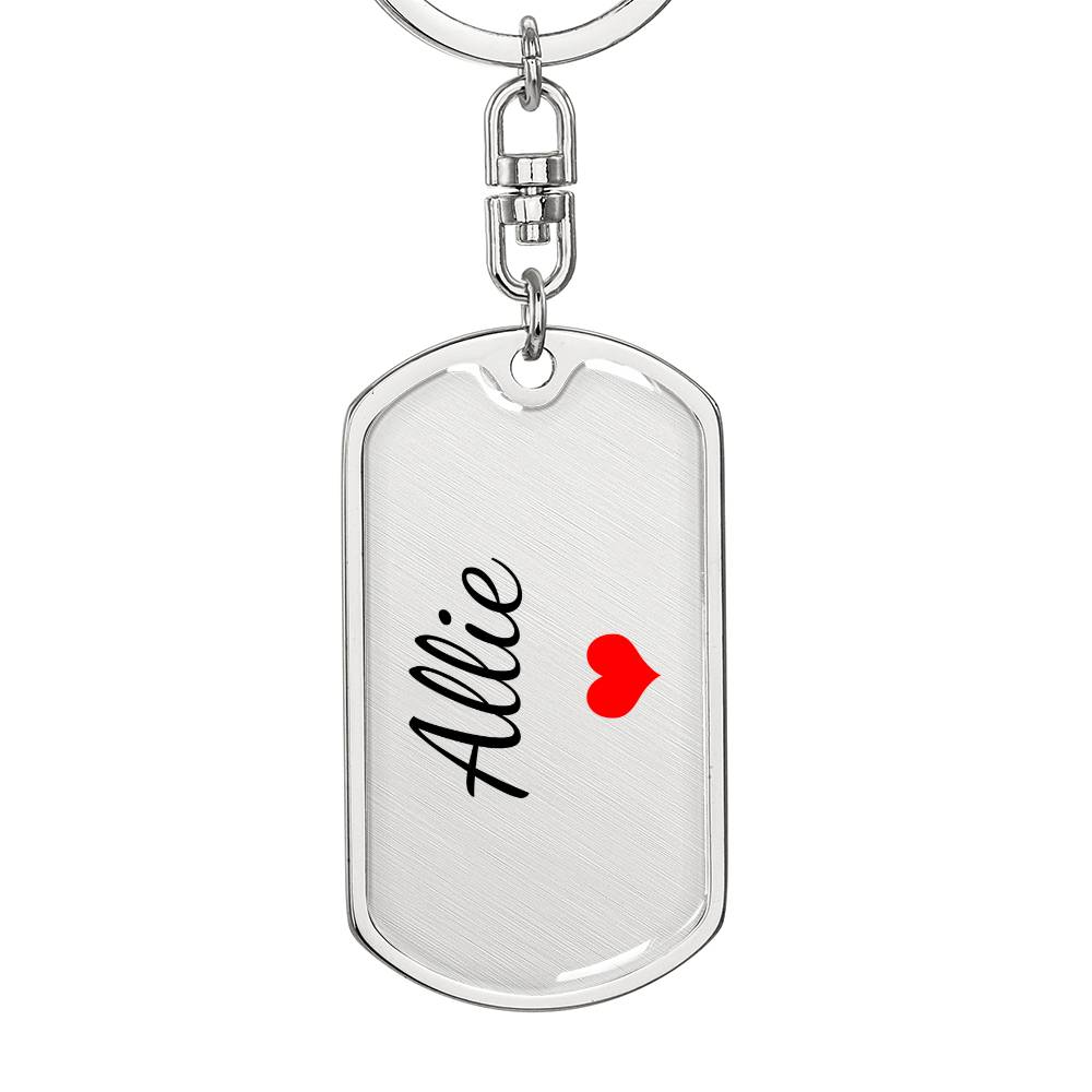 Allie Keychain – Custom Name Keychain for Women