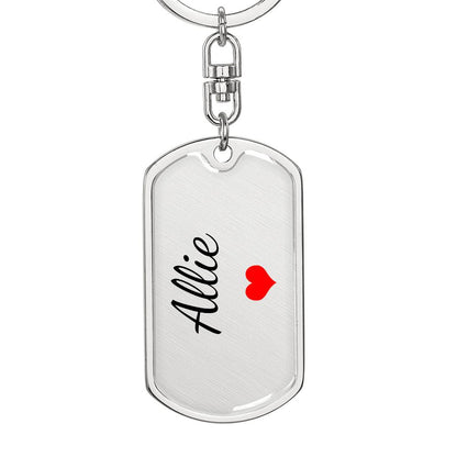 Allie Keychain – Custom Name Keychain for Women