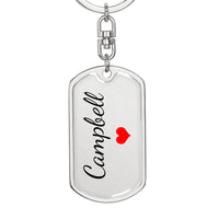 Load image into Gallery viewer, Campbell Keychain – Name Keychain Gift
