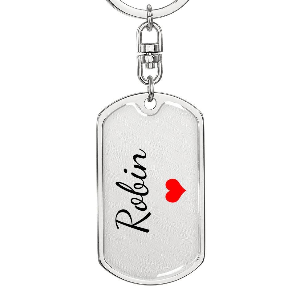 Robin Keychain – Custom Name Keychain for Women