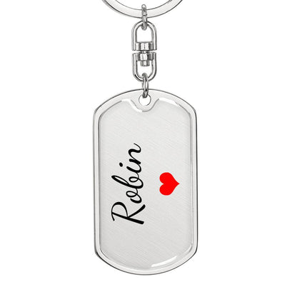 Robin Keychain – Custom Name Keychain for Women