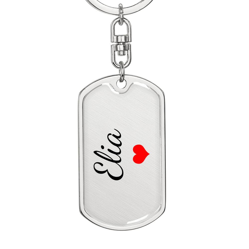 Elia Keychain – Custom Name Keychain for Women