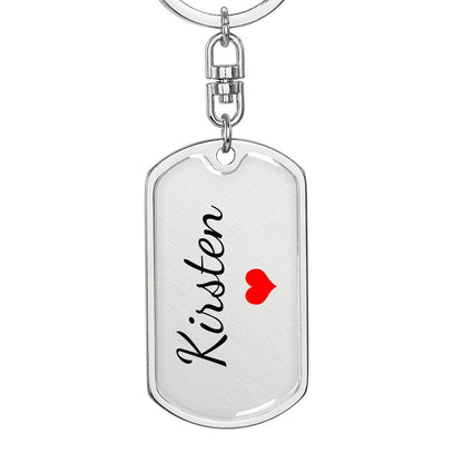 Kirsten Keychain – Name Keychain for Women