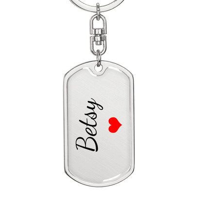 Betsy Keychain – Custom Name Keychain for Women