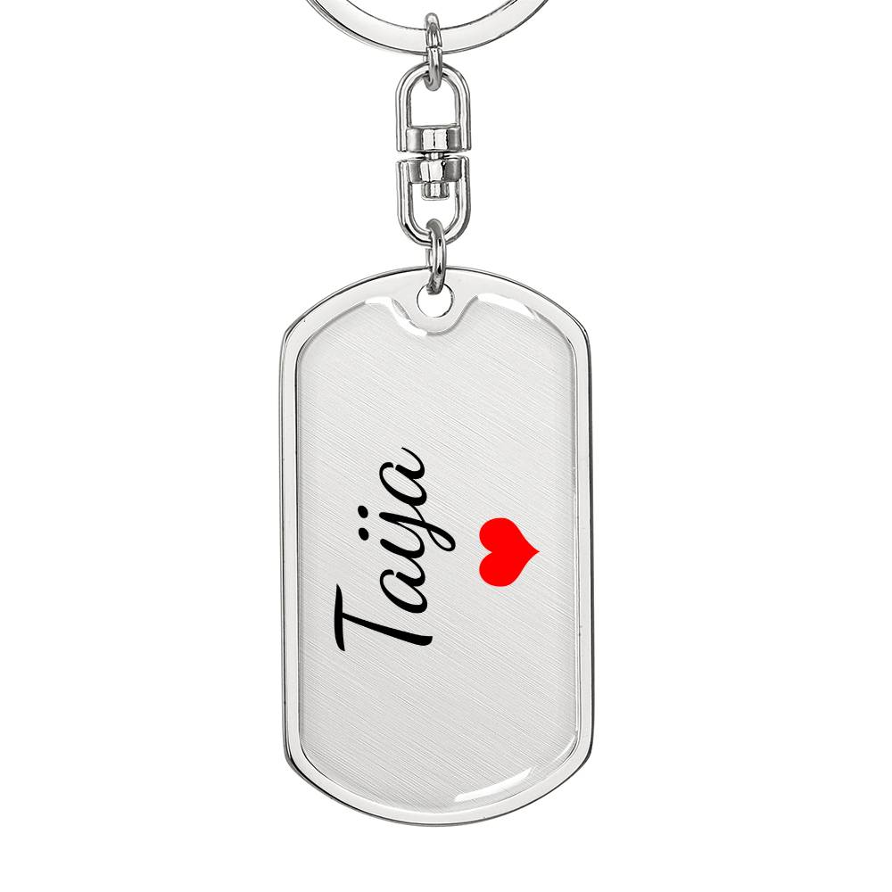 Taija Keychain – Custom Name Keychain for Women