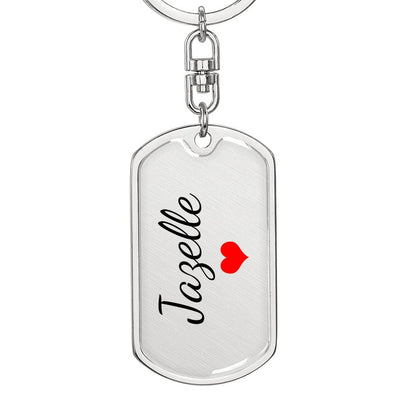 Jazelle Keychain – Name Keychain for Women