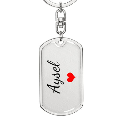 Aysel Keychain – Custom Name Keychain for Women