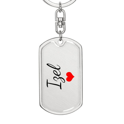 Izel Keychain – Custom Name Keychain for Women