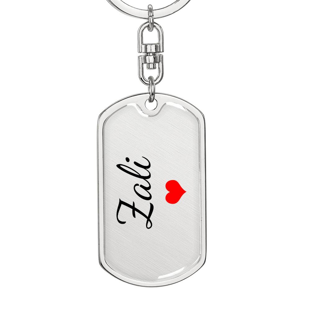 Zali Keychain – Custom Name Keychain for Women