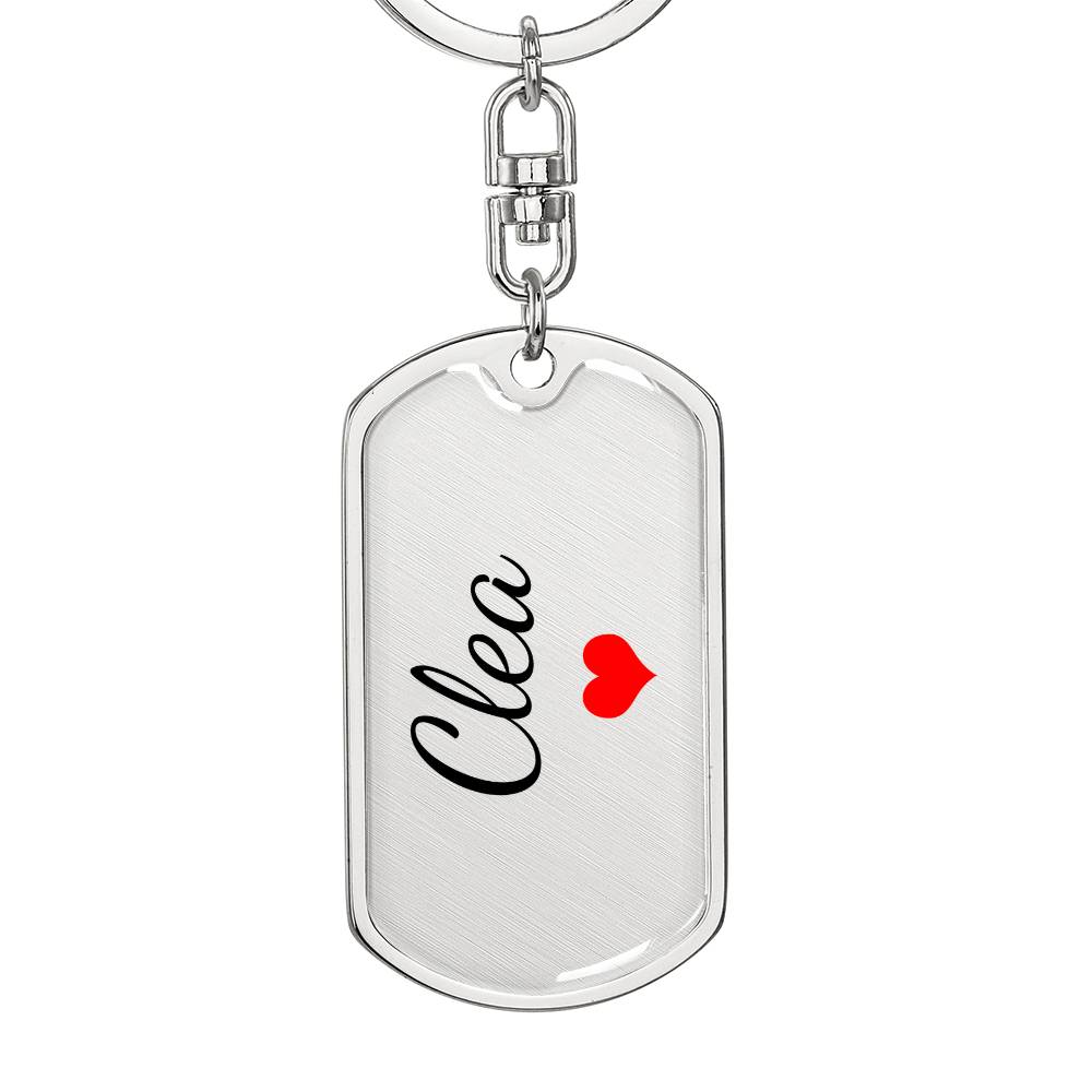 Clea Keychain – Custom Name Keychain for Women
