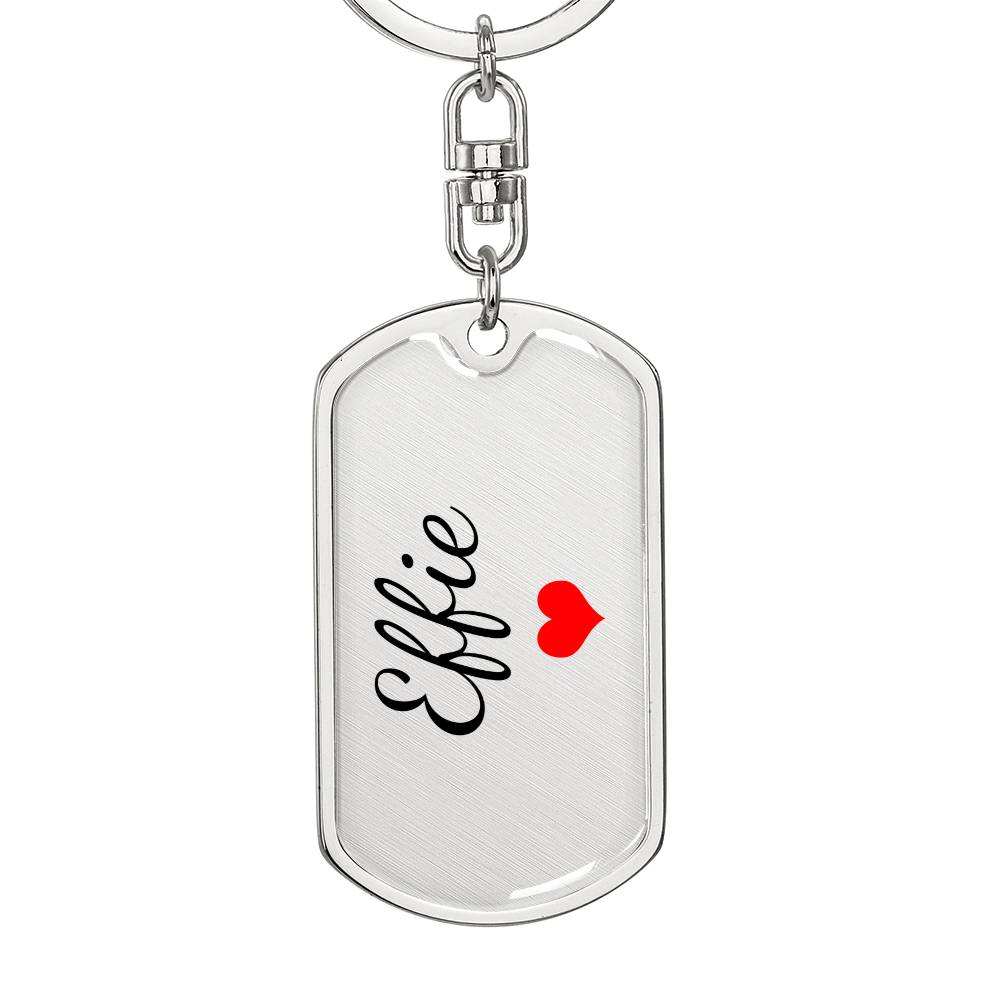 Effie Keychain – Custom Name Keychain for Women