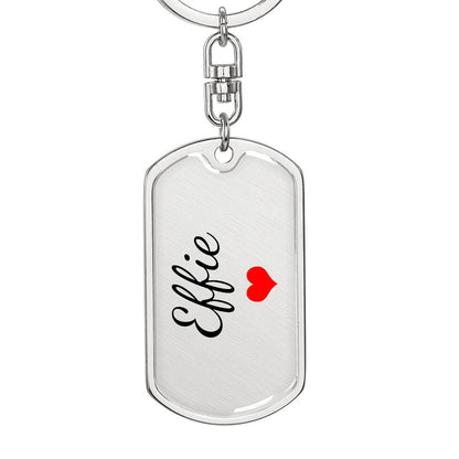 Effie Keychain – Custom Name Keychain for Women