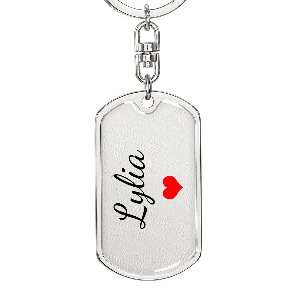 Lylia Keychain – Custom Name Keychain for Women