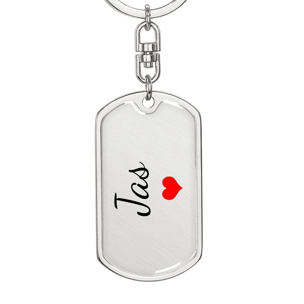 Jas Keychain – Custom Name Keychain for Women