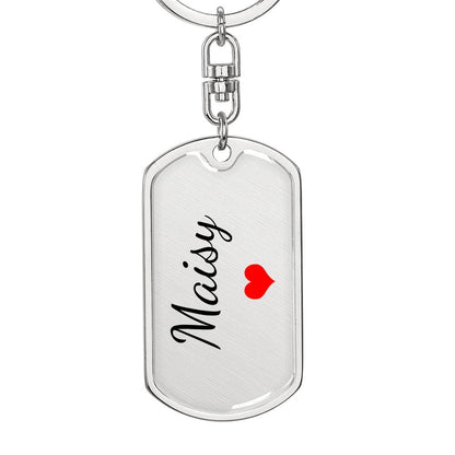 Maisy Keychain – Custom Name Keychain for Women