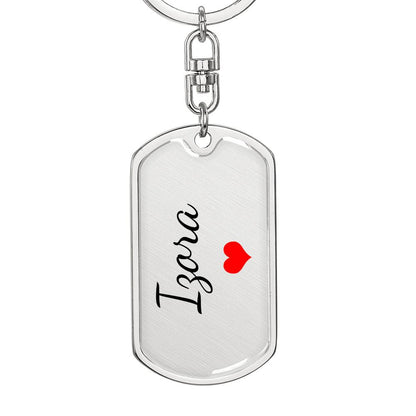 Izora Keychain – Custom Name Keychain for Women