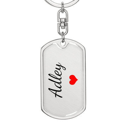 Adley Keychain – Custom Name Keychain for Women