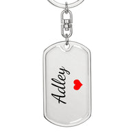 Load image into Gallery viewer, Adley Keychain – Custom Name Keychain for Women
