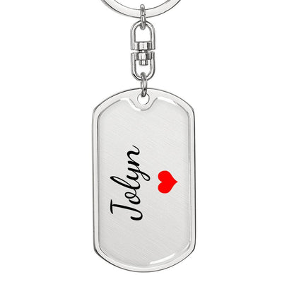 Jolyn Keychain – Custom Name Keychain for Women