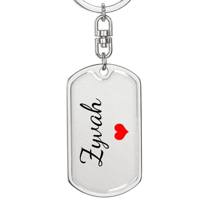 Zyvah Keychain – Custom Name Keychain for Women