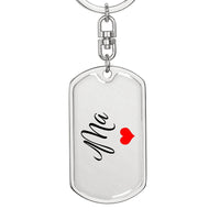 Load image into Gallery viewer, Personalized Ma Keychain, Custom Ma Gift from Daughter or Son
