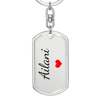 Ailani Keychain – Custom Name Keychain for Women
