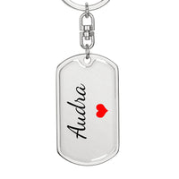 Load image into Gallery viewer, Audra Keychain – Custom Name Keychain for Women
