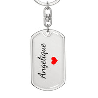 Load image into Gallery viewer, Angelique Keychain – Name Keychain Gift
