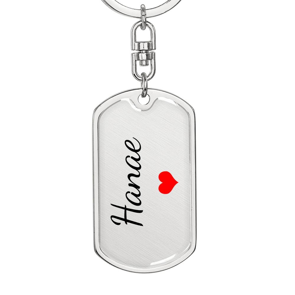 Hanae Keychain – Custom Name Keychain for Women