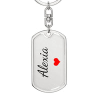 Load image into Gallery viewer, Alexia Keychain – Custom Name Keychain for Women
